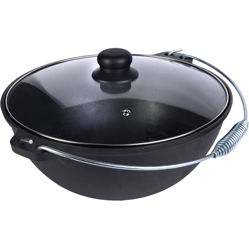 Изображение товара Чугунный казан Mayer&Boch 6 л для плова и жаркого черный