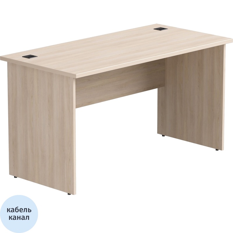 Изображение товара Стол прямой EVO 254S011DY дуб соната 1380х670х755 мм офисный мебель