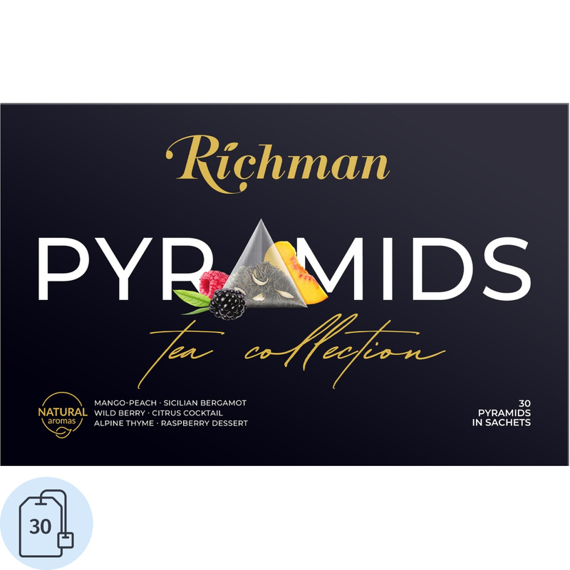 Изображение товара Чай ассорти Richman 30 пирамидок подарочный набор натуральных вкусов