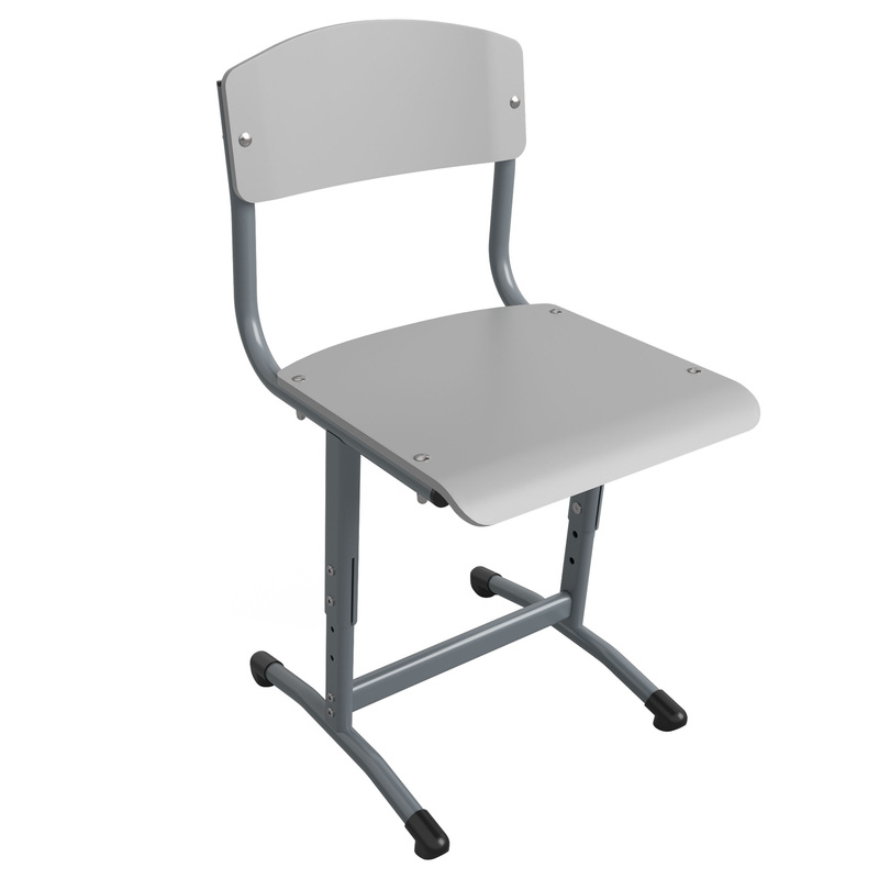 Изображение товара Стул ученический Универсал регулируемый серый для учебных заведений