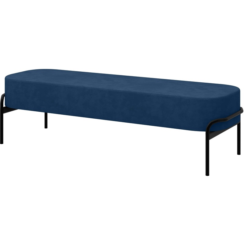 Изображение товара Модуль дивана прямой Клауд БМ13-03 трехместный темно-синий из ткани