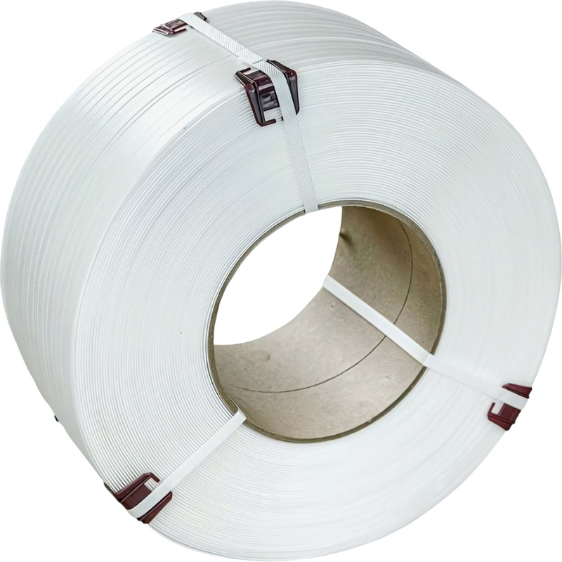 Изображение товара Стреппинг лента полипропиленовая 15x1.0 мм длиной 1200 м белая высокого качества