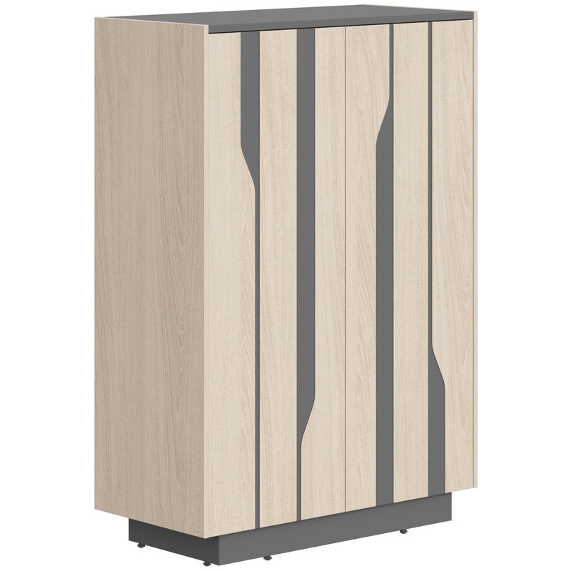 Изображение товара Шкаф для документов СФ-574202 дуб светлый/чёрный графит