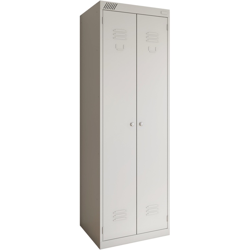 Изображение товара Металлический шкаф для одежды Металл-Завод ТМ 12-60 светло-серый 600x500x1830 мм