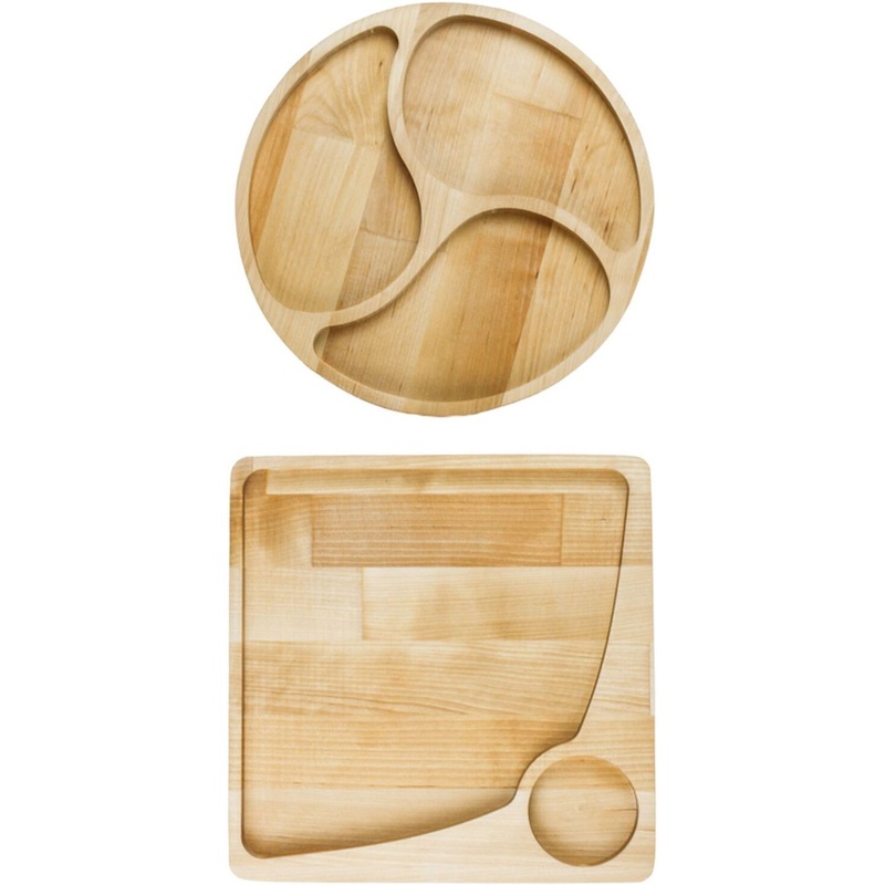 Изображение товара Менажница деревянная Panairo Lavarna 800 мл 5 секций 2 штуки в упаковке (LAV-MEN-4)