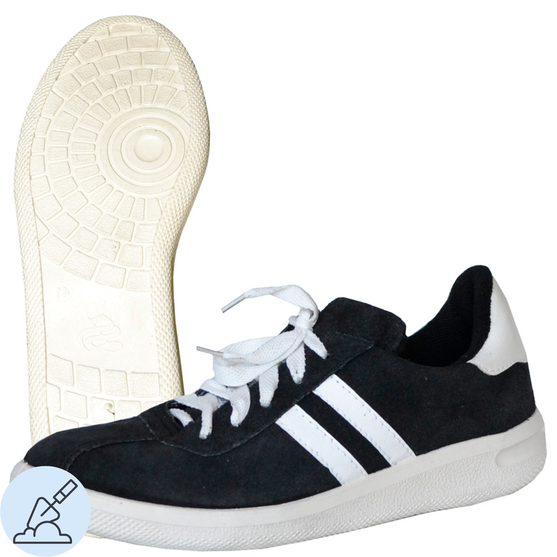 Изображение товара Кроссовки ПВХ из натуральной кожи синие размер 45 (111739)