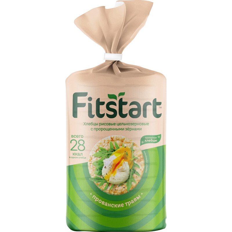 Изображение товара Цельнозерновые хлебцы с пряными травами Fitstart 90 г — полезный перекус без ГМО