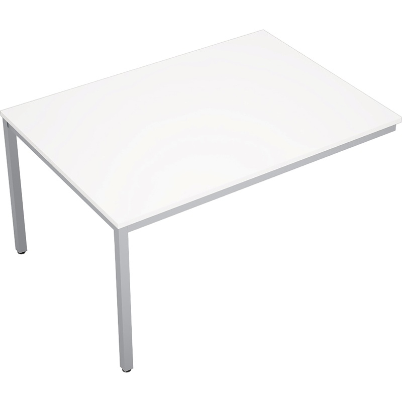 Изображение товара Элемент стола для переговоров Avance 6МПК.003 белый/алюминий матовый 1400х1000х750 мм
