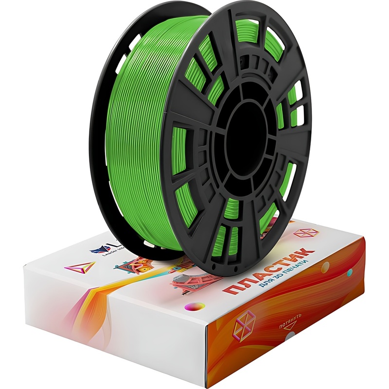 Изображение товара Пластик PETG+ для 3D-принтера Lider-3D зелёный 1.75 мм 1 кг