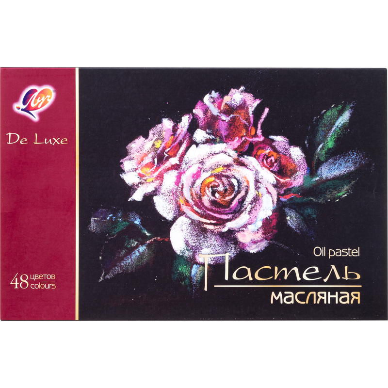 Изображение товара Пастель масляная Луч De Luxe круглая 48 цветов профессиональный набор