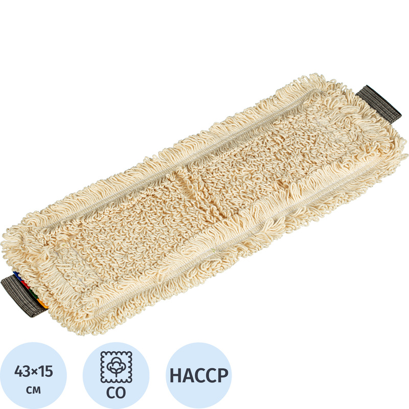 Изображение товара Насадка МОП для швабры-флаундера 43x15 см хлопок бежевый Vileda Professional