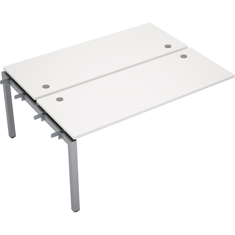 Изображение товара Рабочая станция Avance 6МБС.5264 двухместная, белый/алюминий матовый