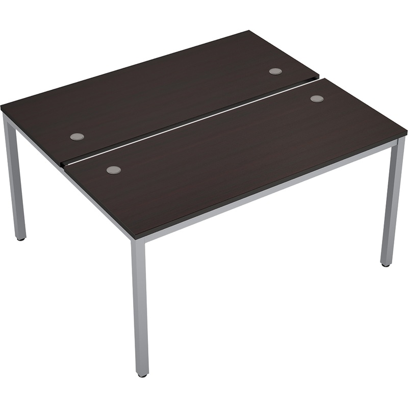 Изображение товара Стол приставной Avance 6МБ.278 двухместный венге и алюминий матовый
