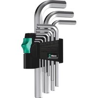 Набор ключей Г-образных (1.5-10 мм) Wera Hex-Plus 950/9 SM N 9 предметов  (WE-021406)