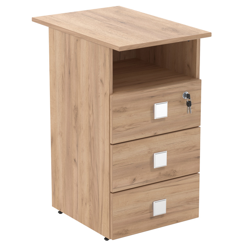 Изображение товара Приставная тумба Easy to lead Оптима LT дуб крафт золотой 3 ящика 400х590х740 мм