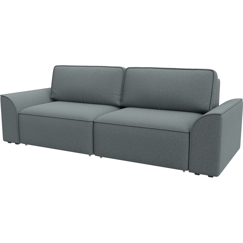 Изображение товара Трёхместный диван-кровать Комфорт Лига-048 НПБ серый рогожка