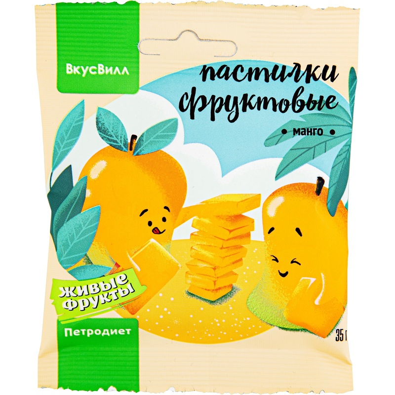Изображение товара Пастила ВкусВилл Живые фрукты манго 35 г