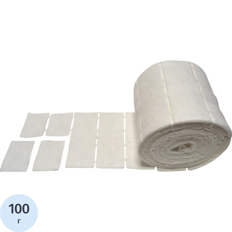 Изображение товара Ватное полотно гигиеническое гигроскопическое компрессное Емельянъ Савостинъ 100 г 260 стиков