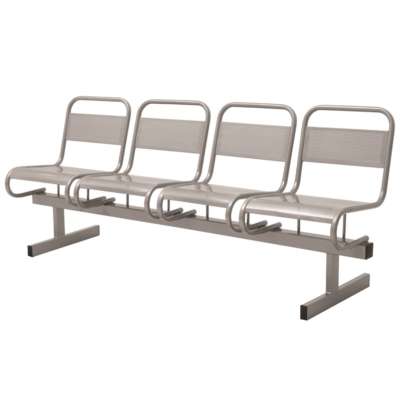 Изображение товара Многоместная секция Раунд СМ119-04 из перфорированного металла 4 места Россия