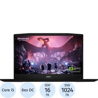 Ноутбук игровой MSI Katana 15 HX MS-1587 15.6" Black Intel Core i5  14450HX/16 ГБ/SSD 1024 ГБ (9S7-1587C1-618)