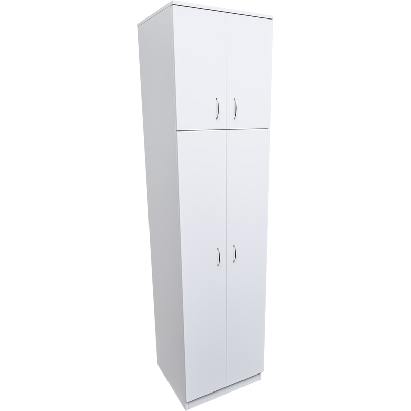 Изображение товара Шкаф комбинированный Север белый шагрень 600х600х2400 мм