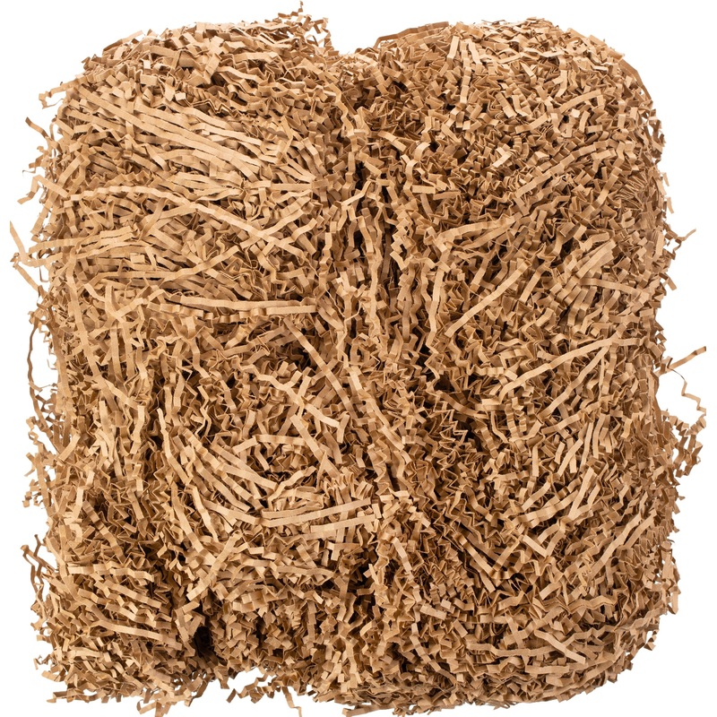 Изображение товара Крафт бумажный наполнитель для подарков 500 г коричневый декоративный упаковочный материал