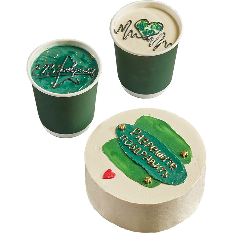 Изображение товара Набор Бенто торт и Cake to go Разрешите поздравить 870 г