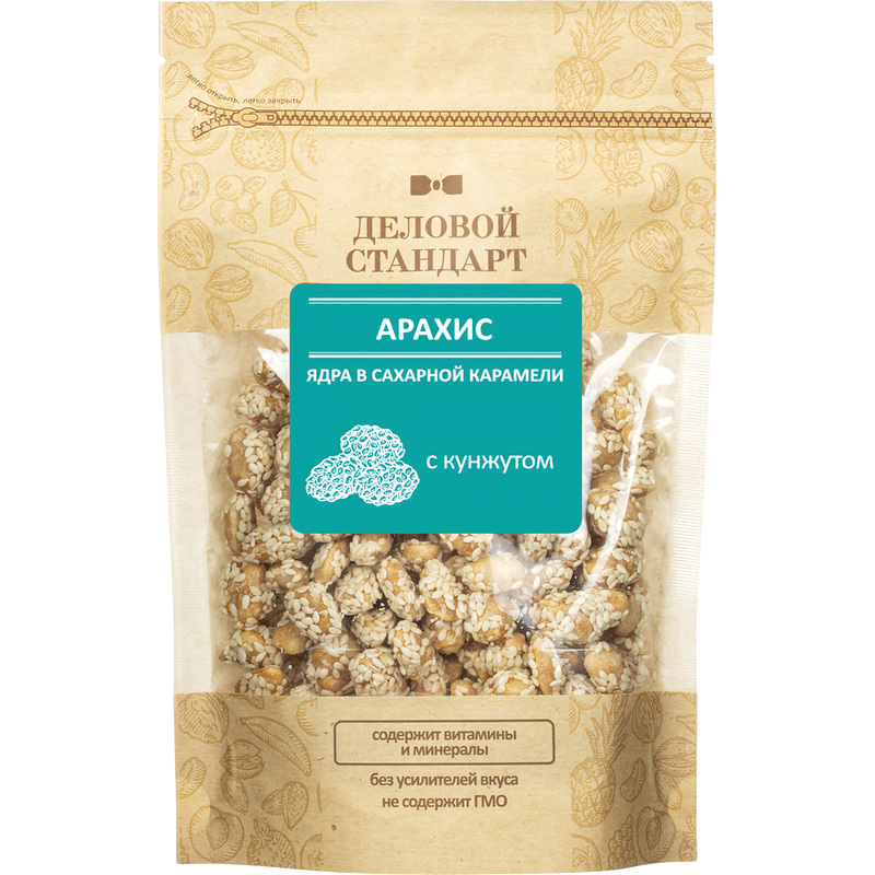 Изображение товара Арахис Деловой Стандарт в карамели с кунжутом 200 г