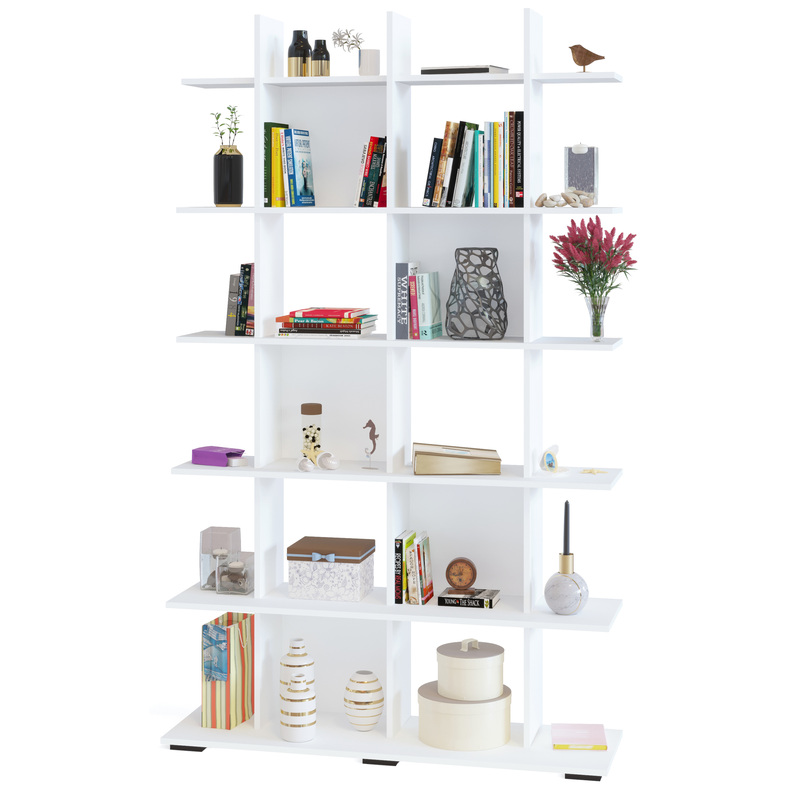 Изображение товара Стеллаж Сокол СТ-6 (белый, 1200х356х1982 мм)