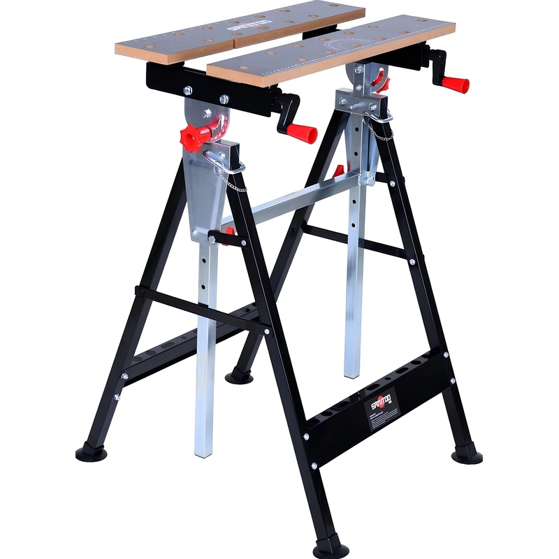 Изображение товара Верстак слесарный Sanitoo черный 630х530х1090 мм с регулировкой высоты