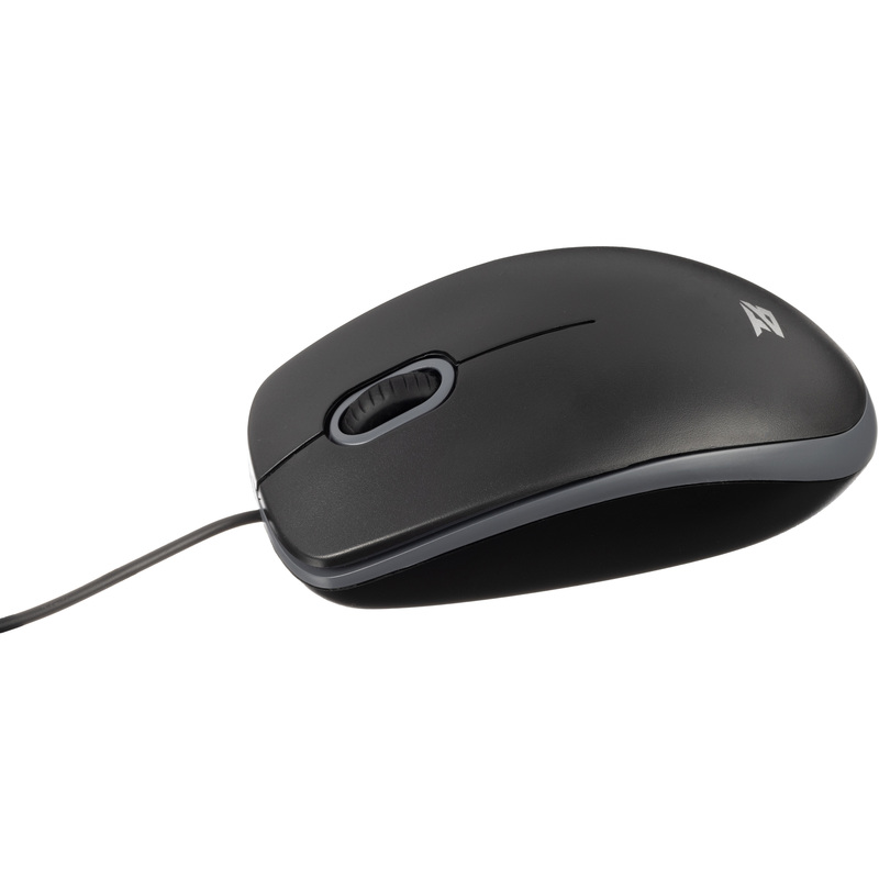 Изображение товара Мышь проводная BigTech BM-B100BG чёрная/серая (MO-101)