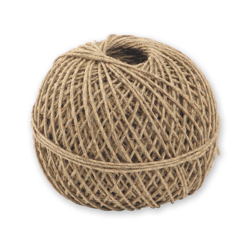 Изображение товара Льняной полированный шпагат 1200 текс 150 м натуральный коричневый