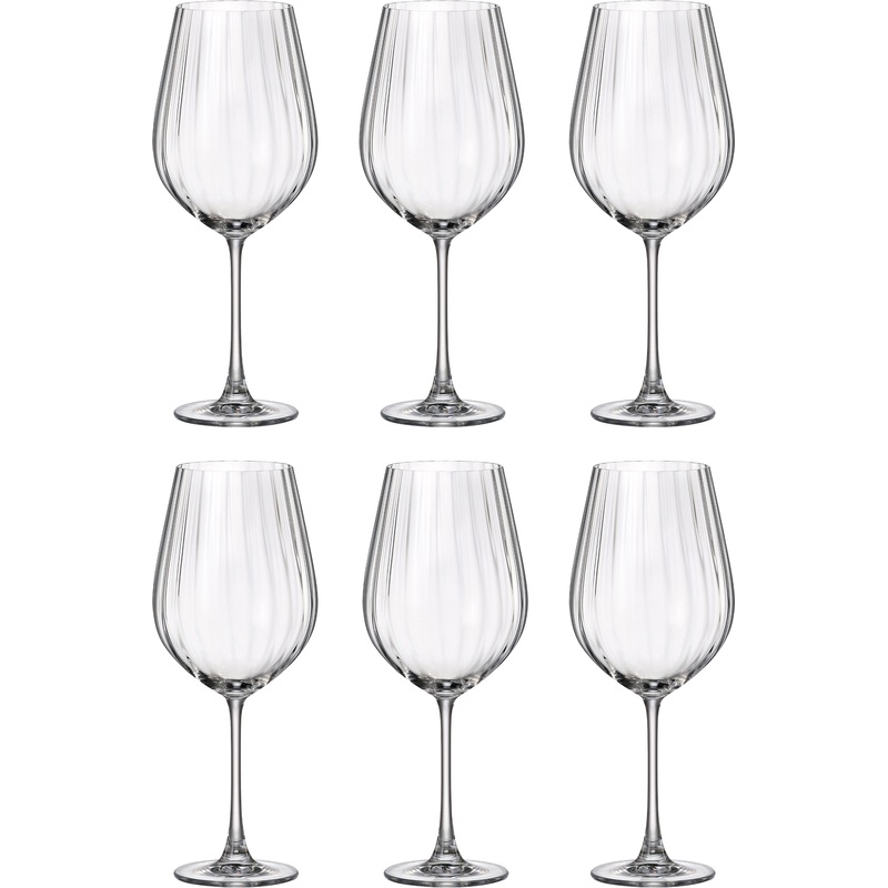 Изображение товара Набор бокалов для красного вина Crystal Bohemia Col Optic 6 шт 850 мл