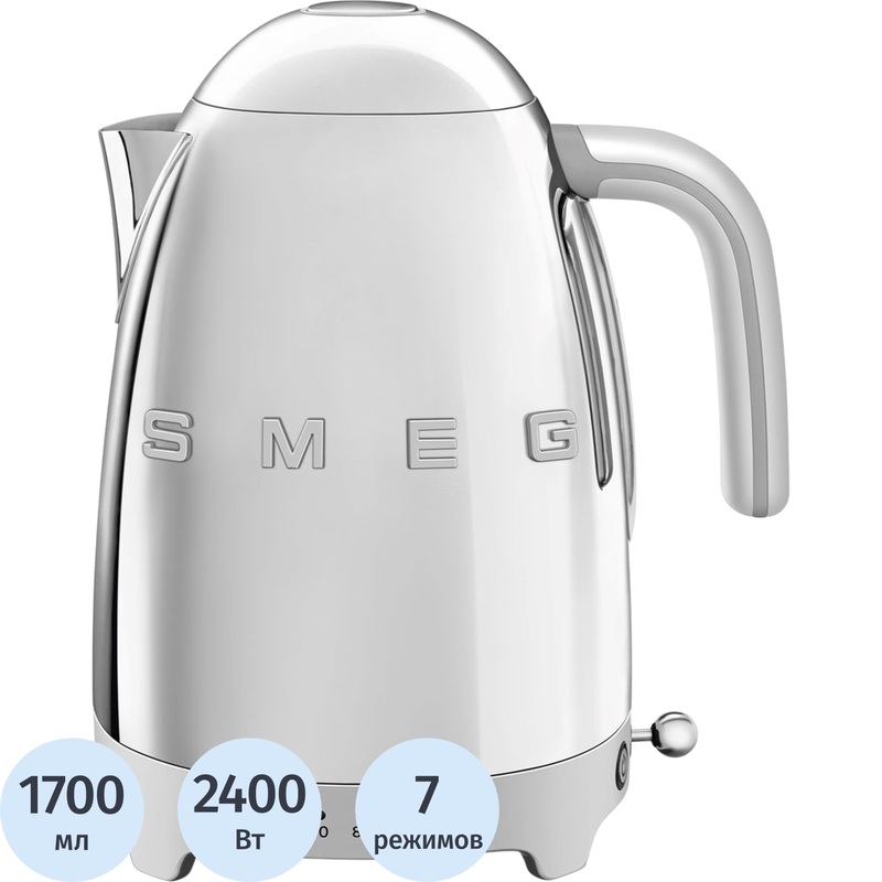 Изображение товара Электрический чайник Smeg KLF04SSEU серебристый 1700 мл 2400 Вт