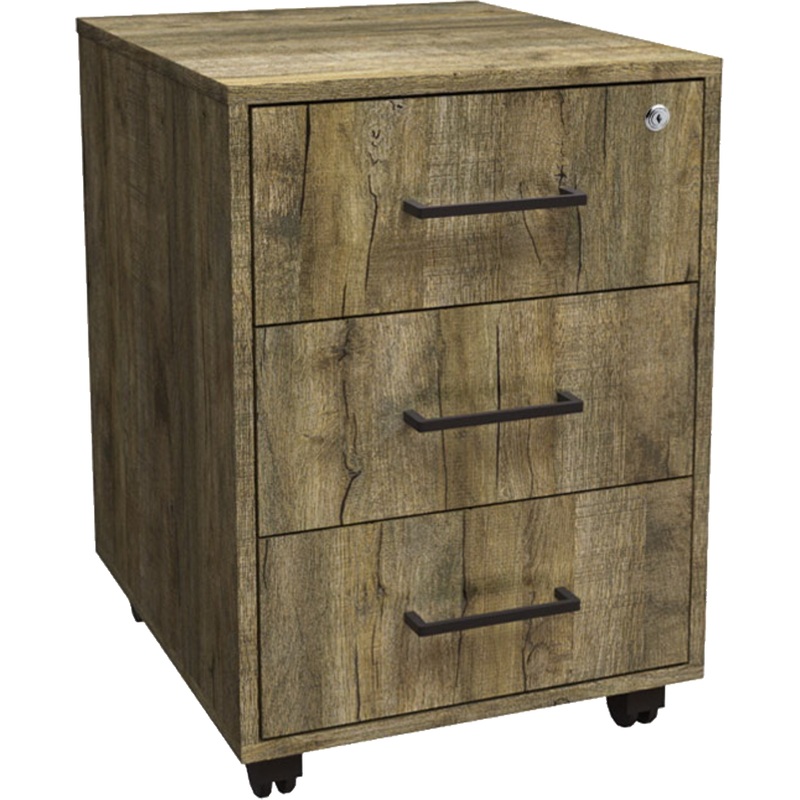 Изображение товара Тумба подкатная ТМ48 с замком (Дуб Самдал, 400х480х750 мм, 3 ящика)