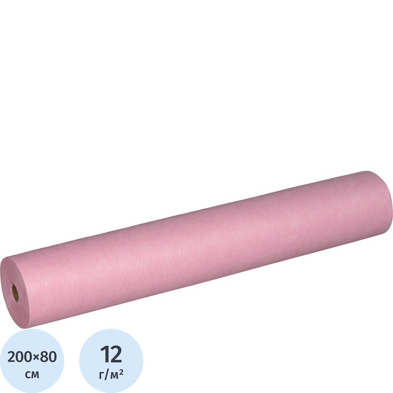 Изображение товара Одноразовые простыни Чистовье нестерильные 200x80 см рулон 100 штук розовые