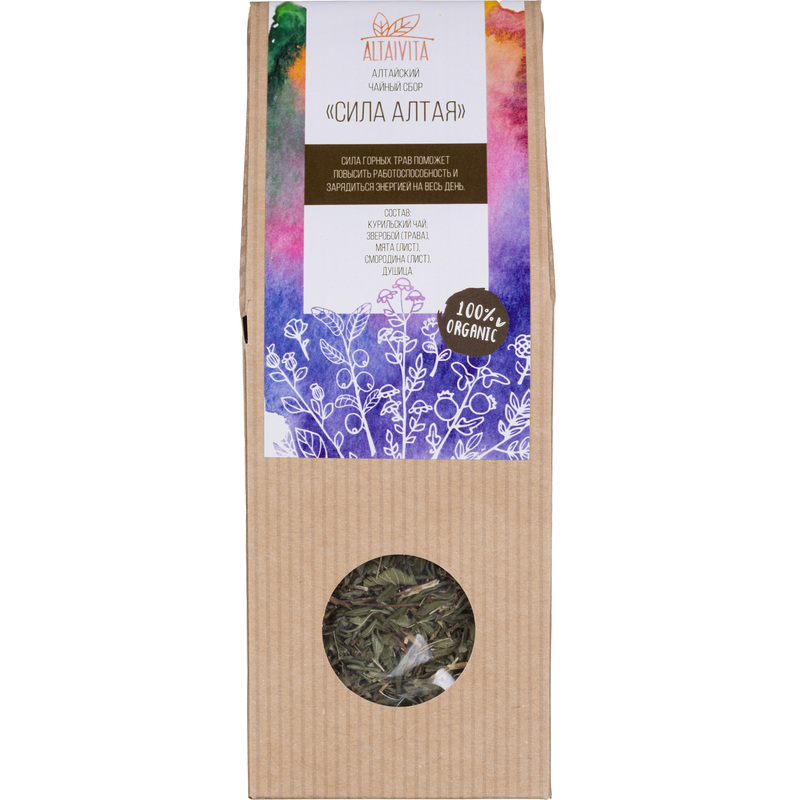 Изображение товара Травяной чай Altavita Сила Алтая 45 г натуральный напиток для бодрости