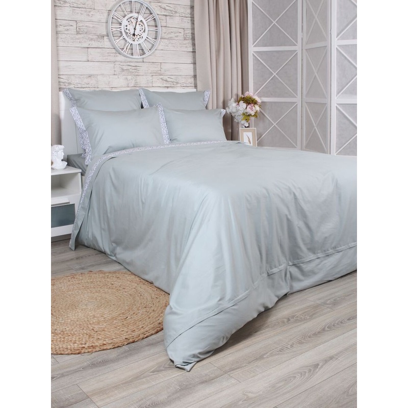 Изображение товара Постельное бельё Mona Liza Glamour Aqua 2-спальное сатин ДОСТУПНО!