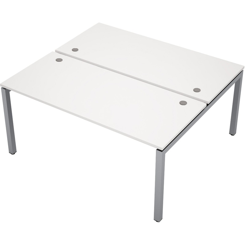 Изображение товара Стол приставной Avance 6МБ.5274 двухместный белый/матовый алюминий