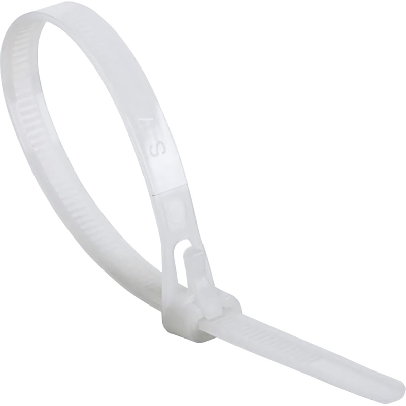 Изображение товара Стяжка (хомут) Rexant 300x7.5 мм белая 100 штук в упаковке