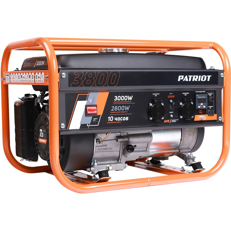 Изображение товара Бензиновый генератор Patriot GRS 3800 3 кВт синхронный с ручным запуском