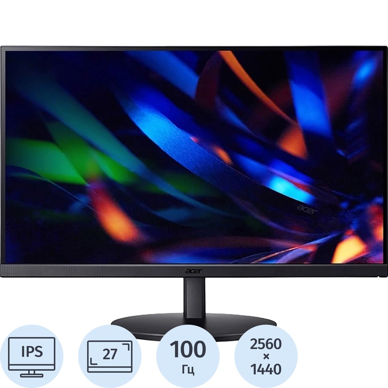 Изображение товара Монитор 27 Acer Vero CB272UE3bmiprux черный IPS 2560x1440 HDR 100 Гц