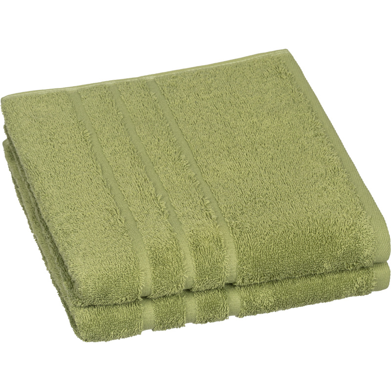 Изображение товара Махровое полотенце Luscan 50x90 см оливковое 2 шт из Турции