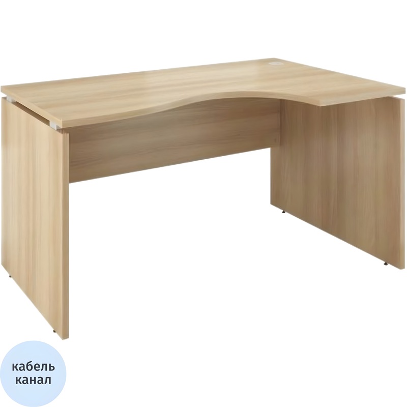 Изображение товара Стол эргономичный Дублин ДБ07.31 правый (акация лорка, 1400х900х750 мм)