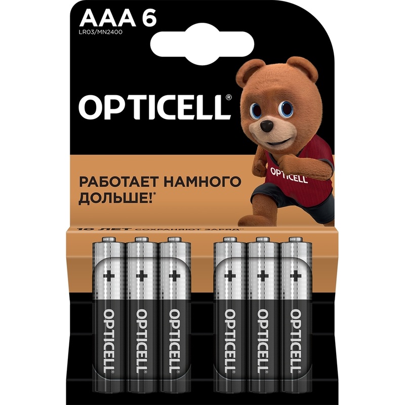 Изображение товара Батарейка AAA мизинчиковая Opticell Basic (6 штук в упаковке)