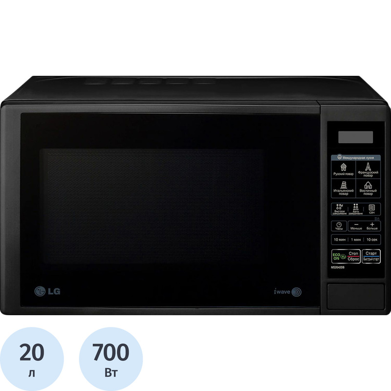 Изображение товара Микроволновая печь LG MS2042DB черная