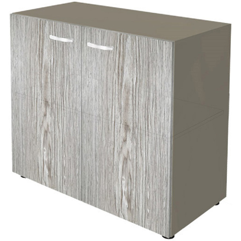 Изображение товара Шкаф для документов New.Tone Nt-40 дуб серебристый 880x460x845 мм офисный низкий