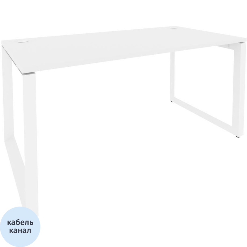 Изображение товара Стол прямой ONIX-О O.MO-SP-4.8 белый бриллиант 1580х800х750 мм