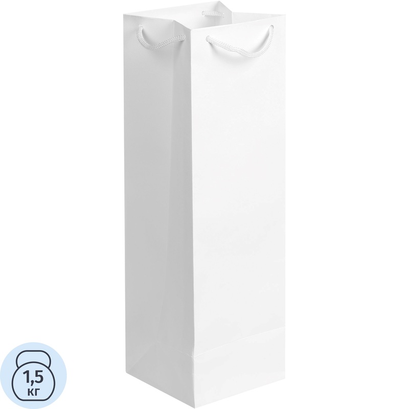 Изображение товара Подарочный пакет под бутылку Проект 111 Vindemia белый