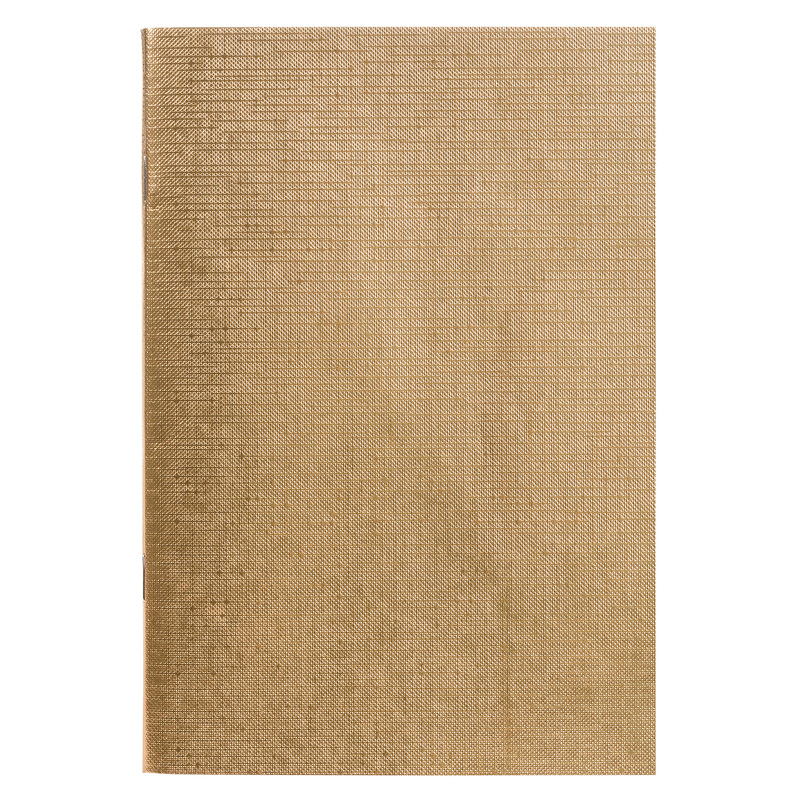 Изображение товара Бизнес-тетрадь Hatber Metallic А4 96 листов золотистая в клетку на скрепках